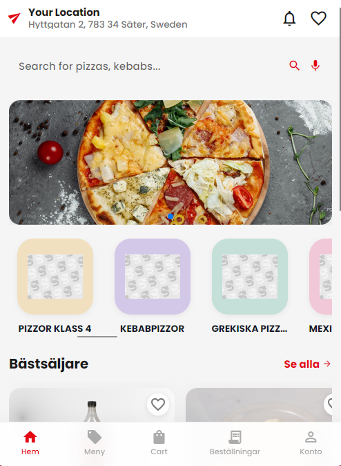 مطعم Pizzeria Pronto - تطبيق الويب للجوال المستقل PWA