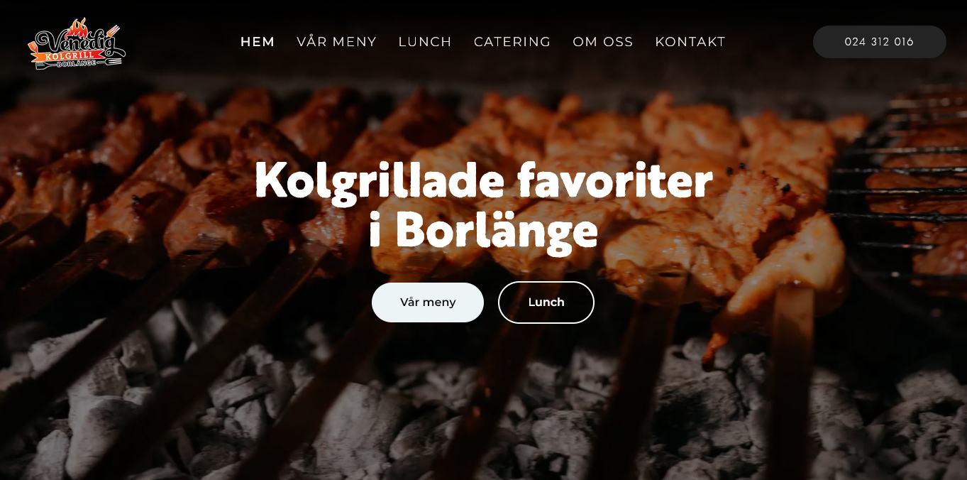 مطعم Venedig Kolgrill - الصفحة التعريفية والتسويقية للمطعم