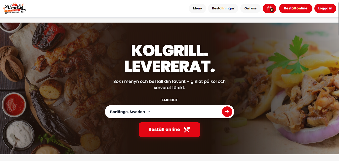 مطعم Venedig Kolgrill - الواجهة الرئيسية لطلب الطعام أونلاين